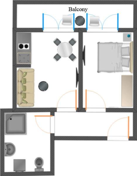 Apartment Neo 2 Free Parking Нови-Сад Экстерьер фото